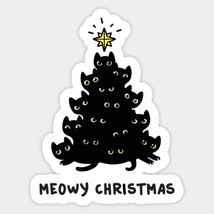 Meowy christmas Sticker